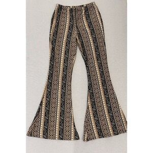 Eye Candy Plaid Flare Pants Small Y2K Stretch Bell Bottom High Rise Retro